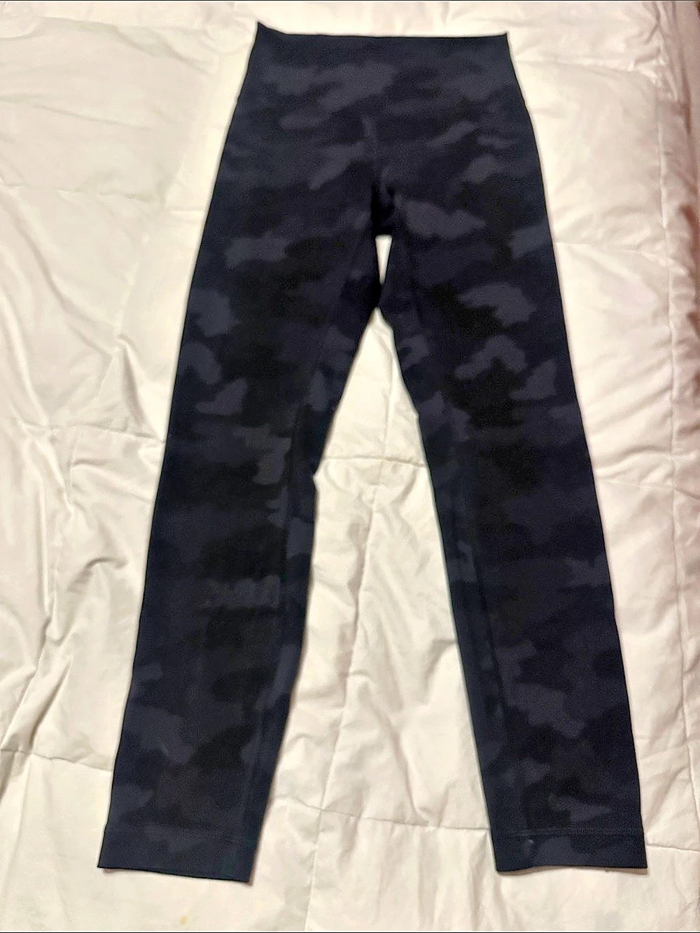 lululemon Wunder Train Camo Leggings in Black Waist 6